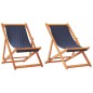vidaXL Sillas de playa plegables 2 unidades tela azul vidaXL Sillas de playa plegables 2 unidades tela azul