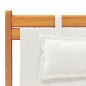 vidaXL Sillas de playa plegables 2 unidades tela color crema vidaXL Sillas de playa plegables 2 unidades tela color crema