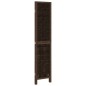 vidaXL Biombo separador de 3 paneles madera paulownia marrón oscuro vidaXL Biombo separador de 3 paneles madera paulownia marrón oscuro