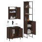 vidaXL Set de muebles baño 3 pzas madera contrachapada roble marrón vidaXL Set de muebles baño 3 pzas madera contrachapada roble marrón