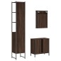 vidaXL Set de muebles baño 3 pzas madera contrachapada roble marrón vidaXL Set de muebles baño 3 pzas madera contrachapada roble marrón