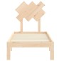 vidaXL Estructura de cama individual con cabecero madera maciza vidaXL Estructura de cama individual con cabecero madera maciza