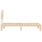vidaXL Estructura de cama individual con cabecero madera maciza vidaXL Estructura de cama individual con cabecero madera maciza
