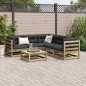 vidaXL Juego de sofás de jardín 6 piezas madera de pino impregnada vidaXL Juego de sofás de jardín 6 piezas madera de pino impregnada