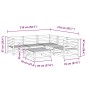 vidaXL Juego de sofás de jardín 6 piezas madera de pino impregnada vidaXL Juego de sofás de jardín 6 piezas madera de pino impregnada