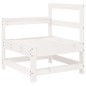 vidaXL Juego de sofás de jardín 7 pzas madera maciza de pino blanco vidaXL Juego de sofás de jardín 7 pzas madera maciza de pino blanco