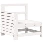 vidaXL Juego de sofás de jardín 7 pzas madera maciza de pino blanco vidaXL Juego de sofás de jardín 7 pzas madera maciza de pino blanco