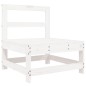 vidaXL Juego de sofás de jardín 7 pzas madera maciza de pino blanco vidaXL Juego de sofás de jardín 7 pzas madera maciza de pino blanco