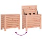 vidaXL Juego de sofás de jardín 7 pzas madera maciza de abeto Douglas