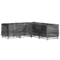 vidaXL Fundas muebles jardín forma de L 2 uds 16 ojales 250x250x70 cm vidaXL Fundas muebles jardín forma de L 2 uds 16 ojales 250x250x70 cm