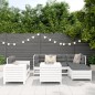 vidaXL Juego de sofás de jardín 7 pzas madera maciza de pino blanco vidaXL Juego de sofás de jardín 7 pzas madera maciza de pino blanco