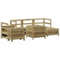 vidaXL Juego de sofás de jardín 7 pzas madera de pino impregnada vidaXL Juego de sofás de jardín 7 pzas madera de pino impregnada