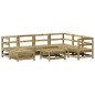 vidaXL Juego de sofás de jardín 8 pzas madera de pino impregnada vidaXL Juego de sofás de jardín 8 pzas madera de pino impregnada