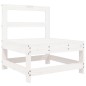 vidaXL Juego de sofás de jardín 8 pzas madera maciza de pino blanco vidaXL Juego de sofás de jardín 8 pzas madera maciza de pino blanco