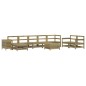 vidaXL Juego de sofás de jardín 10 pzas madera de pino impregnada vidaXL Juego de sofás de jardín 10 pzas madera de pino impregnada