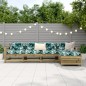vidaXL Juego de sofás de jardín 5 piezas madera de pino impregnada vidaXL Juego de sofás de jardín 5 piezas madera de pino impregnada