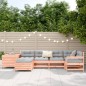vidaXL Juego de sofás de jardín 7 pzas madera maciza de abeto Douglas vidaXL Juego de sofás de jardín 7 pzas madera maciza de abeto Douglas
