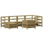 vidaXL Juego de sofás de jardín 7 pzas madera de pino impregnada vidaXL Juego de sofás de jardín 7 pzas madera de pino impregnada