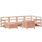 vidaXL Juego de sofás de jardín 7 pzas madera maciza de abeto Douglas vidaXL Juego de sofás de jardín 7 pzas madera maciza de abeto Douglas