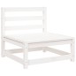 vidaXL Juego de sofás de jardín 9 pzas madera maciza de pino blanco vidaXL Juego de sofás de jardín 9 pzas madera maciza de pino blanco