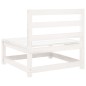 vidaXL Juego de sofás de jardín 9 pzas madera maciza de pino blanco vidaXL Juego de sofás de jardín 9 pzas madera maciza de pino blanco