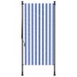 vidaXL Persiana enrollable exterior tela acero azul blanco 100x270 cm vidaXL Persiana enrollable exterior tela acero azul blanco 100x270 cm
