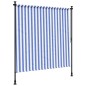 vidaXL Persiana enrollable exterior tela acero azul blanco 150x270 cm vidaXL Persiana enrollable exterior tela acero azul blanco 150x270 cm