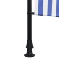 vidaXL Persiana enrollable exterior tela acero azul blanco 150x270 cm vidaXL Persiana enrollable exterior tela acero azul blanco 150x270 cm