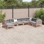 vidaXL Juego de sofás de jardín 8 pzas madera maciza de abeto Douglas vidaXL Juego de sofás de jardín 8 pzas madera maciza de abeto Douglas