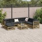 vidaXL Juego de sofás de jardín 8 pzas madera de pino impregnada vidaXL Juego de sofás de jardín 8 pzas madera de pino impregnada