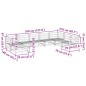 vidaXL Juego de sofás de jardín 8 pzas madera maciza de pino vidaXL Juego de sofás de jardín 8 pzas madera maciza de pino