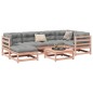 vidaXL Set de sofás jardín 7 pzas con cojines madera abeto Douglas vidaXL Set de sofás jardín 7 pzas con cojines madera abeto Douglas