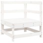 vidaXL Juego de sofás de jardín 6 piezas madera maciza pino blanco vidaXL Juego de sofás de jardín 6 piezas madera maciza pino blanco