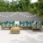 vidaXL Juego de sofás de jardín 7 pzas madera de pino impregnada vidaXL Juego de sofás de jardín 7 pzas madera de pino impregnada
