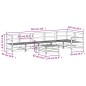 vidaXL Juego de sofás de jardín 7 pzas madera de pino impregnada vidaXL Juego de sofás de jardín 7 pzas madera de pino impregnada