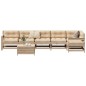 vidaXL Juego de sofás de jardín 7 piezas madera maciza de pino vidaXL Juego de sofás de jardín 7 piezas madera maciza de pino