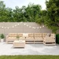 vidaXL Juego de sofás de jardín 7 piezas madera maciza de pino vidaXL Juego de sofás de jardín 7 piezas madera maciza de pino