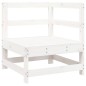 vidaXL Juego de sofás de jardín 7 pzas madera maciza de pino blanco vidaXL Juego de sofás de jardín 7 pzas madera maciza de pino blanco