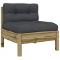 vidaXL Set de sofás jardín 7 pzas con cojines madera pino impregnada vidaXL Set de sofás jardín 7 pzas con cojines madera pino impregnada
