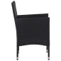 vidaXL Sillas de comedor de jardín 2 unidades ratán sintético negro vidaXL Sillas de comedor de jardín 2 unidades ratán sintético negro