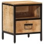 vidaXL Mesita de noche madera maciza de mango 40x35x50 cm vidaXL Mesita de noche madera maciza de mango 40x35x50 cm