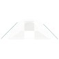 vidaXL Invernadero con estructura de acero blanco 32 m² 8x4x2 m vidaXL Invernadero con estructura de acero blanco 32 m² 8x4x2 m