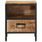 vidaXL Mesita de noche madera maciza de mango 40x35x50 cm vidaXL Mesita de noche madera maciza de mango 40x35x50 cm