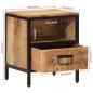 vidaXL Mesita de noche madera maciza de mango 40x35x50 cm vidaXL Mesita de noche madera maciza de mango 40x35x50 cm