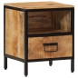 vidaXL Mesita de noche madera maciza de mango 40x35x50 cm vidaXL Mesita de noche madera maciza de mango 40x35x50 cm