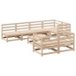 vidaXL Juego de sofás de jardín 8 pzas madera maciza de pino vidaXL Juego de sofás de jardín 8 pzas madera maciza de pino