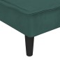 vidaXL Sofá cama en forma de L terciopelo verde oscuro 255x140x70 cm vidaXL Sofá cama en forma de L terciopelo verde oscuro 255x140x70 cm