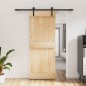 vidaXL Puerta corredera con herrajes madera maciza de pino 80x210 cm vidaXL Puerta corredera con herrajes madera maciza de pino 80x210 cm