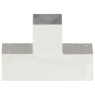 vidaXL Conector de postes en forma de T metal galvanizado 91x91 mm vidaXL Conector de postes en forma de T metal galvanizado 91x91 mm