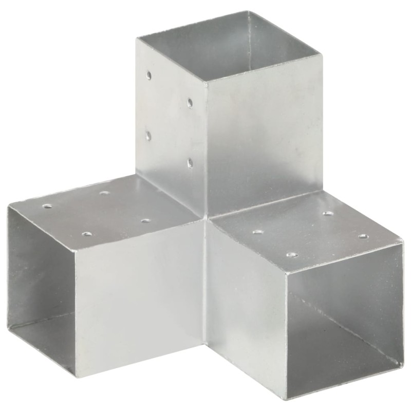 vidaXL Conectores de postes en forma de Y metal galvanizado 91x91 mm vidaXL Conectores de postes en forma de Y metal galvanizado 91x91 mm